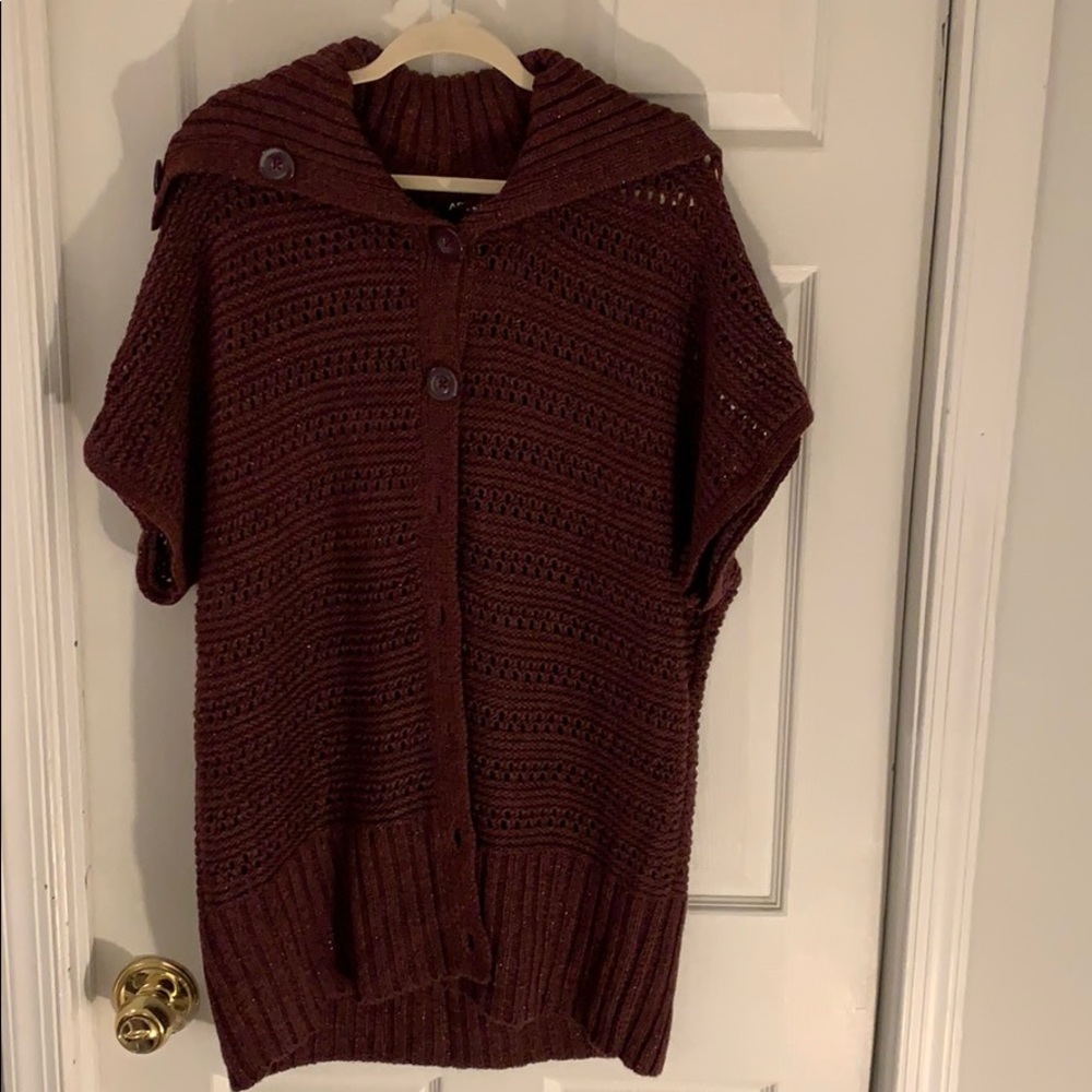 Women’s Apt 9 Short Sleeve Sweater Jacket XL